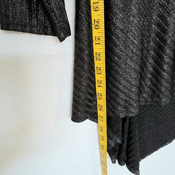 Vince Camuto black metallic sweater size L New - Picture 8 of 9